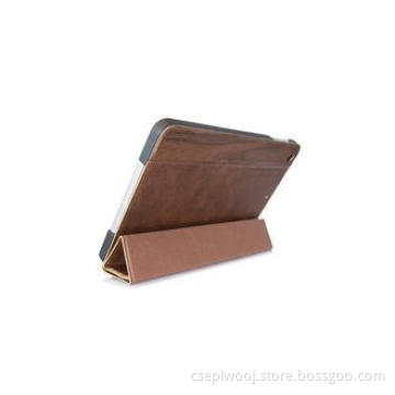 Custom Stylish Slim Ipad Mini Leather Folio Case For Apple